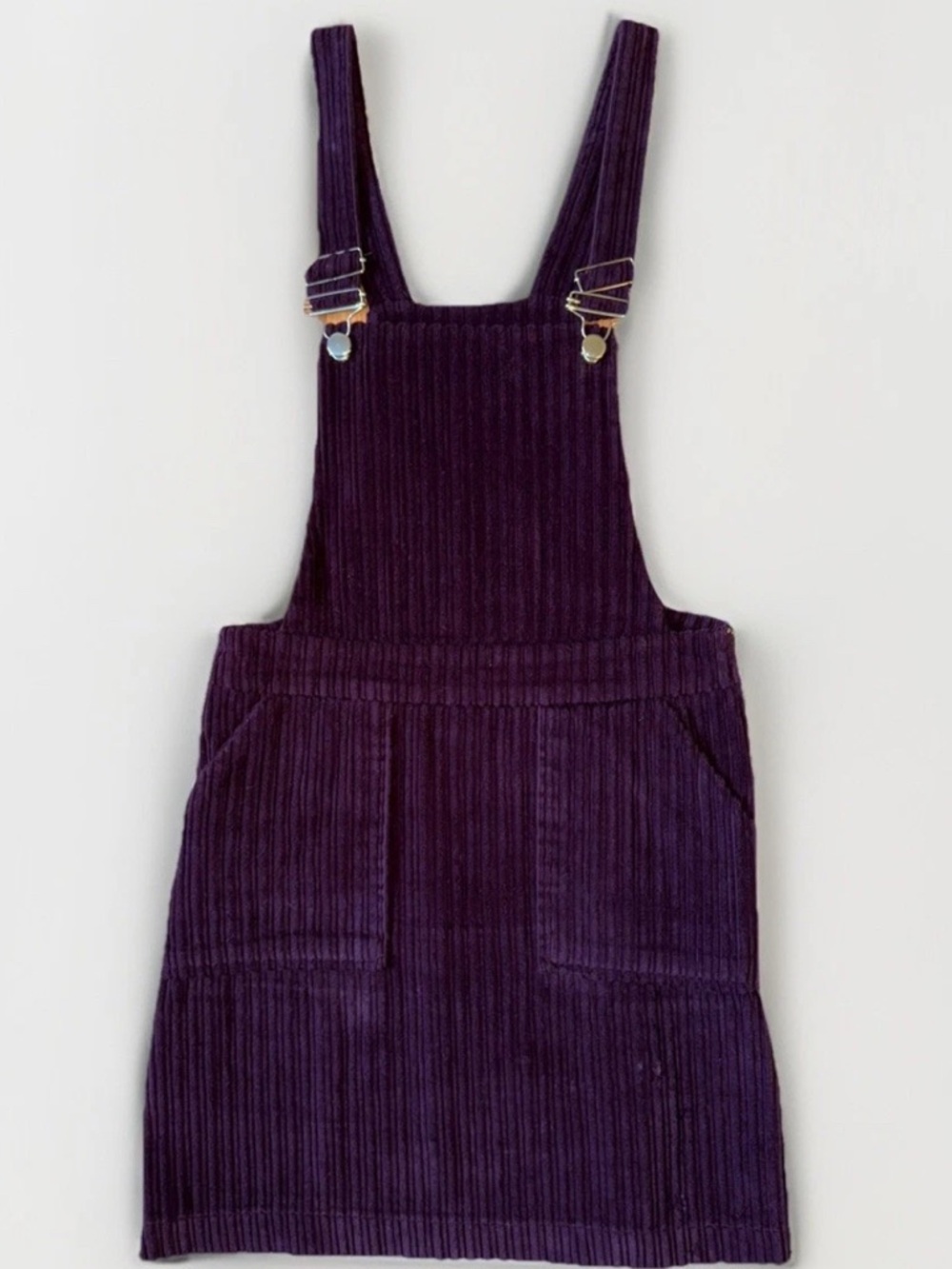 Ole Koton Junior Sz S Corduroy Romper Short Dark Purple Adjustable Strap Cotton
